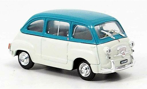 Fiat 600 Multipla 1/43 Brumm grau t&Atilde;&frac14;rkis 1960 modellautos