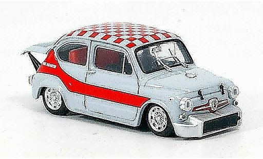 Fiat Abarth 1000 Berlina Corsa 1/43 Brumm Gruppe 5 grau rot 1968 modellautos