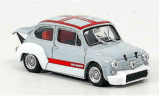 Fiat Abarth 1000 Berlina Corsa 1/43 Brumm Gruppe 2 grau rot 1970 modellautos