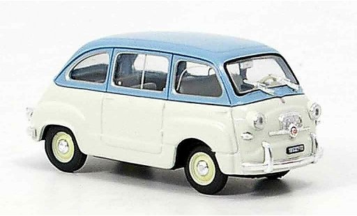 Fiat 600 Multipla 1/43 Brumm blau grau 1956 modellautos
