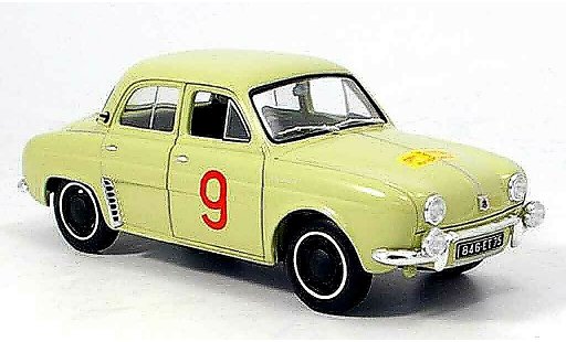 Renault Dauphine Base 1/18 Norev no.9 tour de course 1956 modellautos