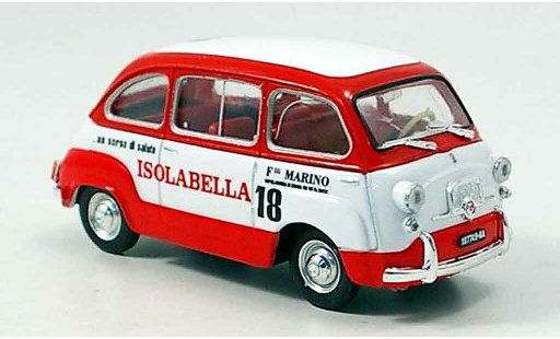 Fiat 600 Multipla 1/43 Brumm Amaro 18 Isolabella 1960 modellautos