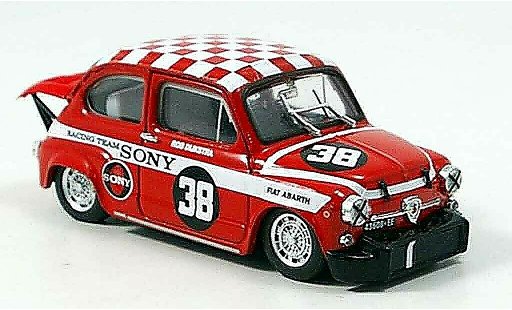 Fiat Abarth 1000 Berlina Corsa 1/43 Brumm No.38 Dijkstra Sieger Zandvoort 1969 modellautos