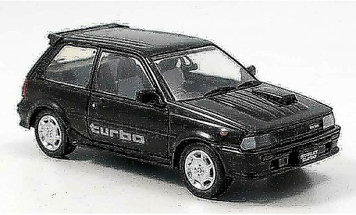 Toyota Starlet Turbo S 1/43 Aoshima schwarz 1986 modellautos