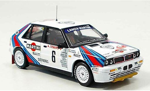 Lancia Delta HF Integrale 1/43 IXO no.6 sieger rallye monte carlo 1987 modellautos