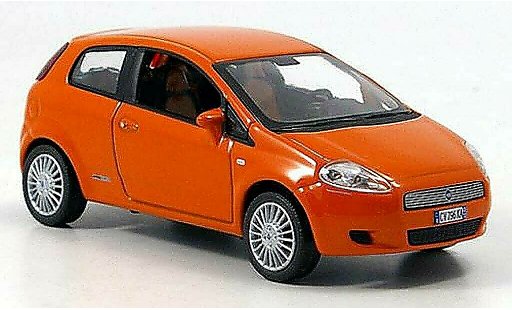Fiat Grande Punto Berlina 1/43 Norev orange 3-portes 2005 modellautos