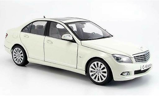 Mercedes Classe C Base 1/18 Autoart berline (w 204) elegance weiss modellautos