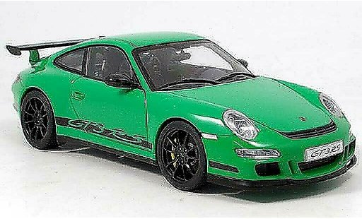 Porsche 911 GT3 RS 1/18 Autoart 2006 gr&Atilde;&frac14;n/schwarz modellautos