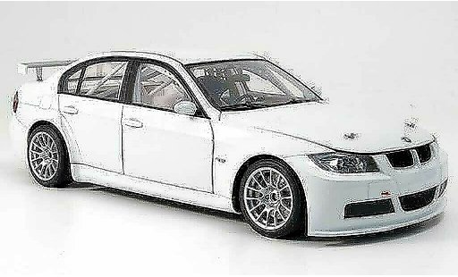 Bmw 320 WTCC 1/18 Autoart E90 si weiss plain body version 2006 test car modellautos