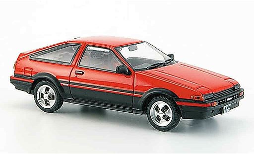 Toyota Trueno AE86 1/43 Ebbro sprinter rot schwarz modellautos
