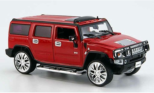 Hummer H2 Tuning 1/43 Norev SUV rot 2005 modellautos