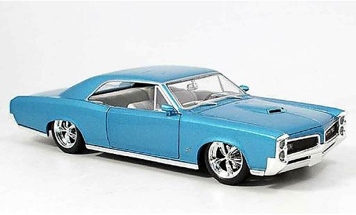 Pontiac GTO 1966 1/18 Hot Wheels blau modellautos