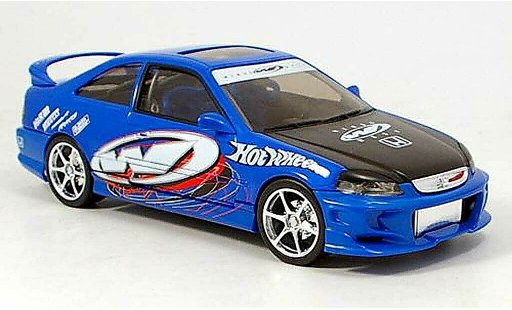 Honda Civic Si 1/18 Hot Wheels blau tuning modellautos
