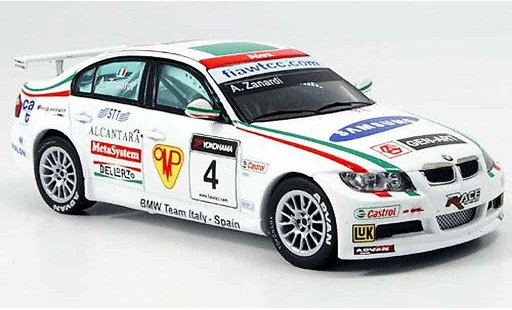 Bmw 320 WTCC 1/43 Spark E90 si 3er No.4 Zanardi 2007 modellautos