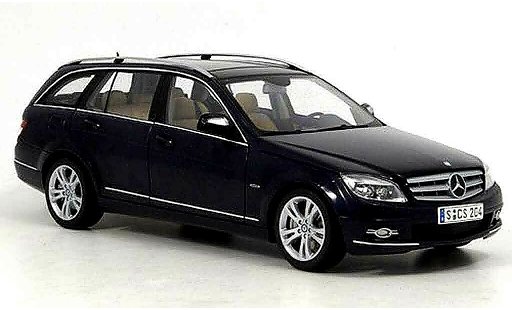 Mercedes Classe C T-Modell 1/18 Autoart break avantgarde blau 2007 modellautos
