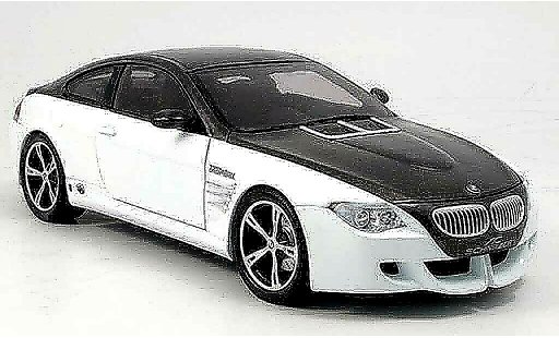 Bmw M6 ac schnitzer 1/18 Norev E63 schwarz/weiss 2007 modellautos