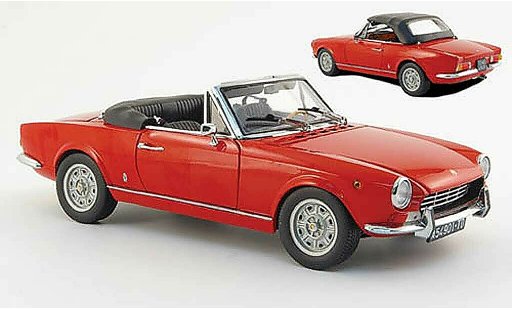 Fiat 124 Sport Spider 1/18 Sun Star (as1) rot modellautos