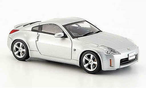 Nissan 350Z Coupe 1/43 Ebbro Fairlady grau metallisee Facelift 2005 modellautos