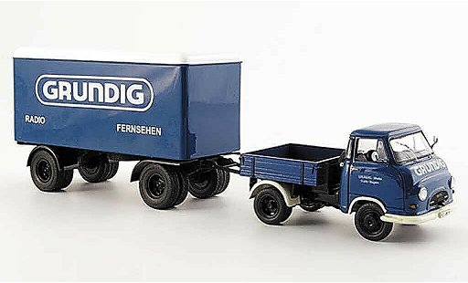 Hanomag Kurier Kastenwagen 1/43 Schuco Enser gr&Atilde;&frac14;ndig avec Kastenhanger modellautos