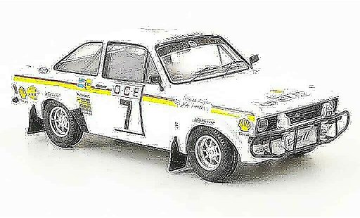 Ford Escort Berlina 1/43 Trofeu Clark Rally Marokko 1976 modellautos