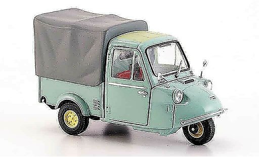 Daihatsu Midget Fourgonnette 1/43 Ebbro MP blau grau avec Plane 1959 modellautos