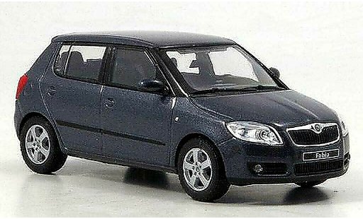 Skoda Fabia II 1/43 Abrex anthrazit 2007 modellautos