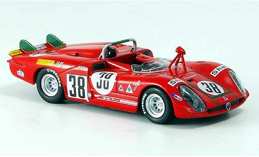 Alfa Romeo 33 tipo 33 prototipo 1/43 M4 no.38 facetti zeccoli 24h le mans 1970 modellautos