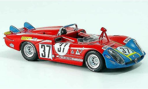 Alfa Romeo 33.3 prototipo 1/43 M4 1970 no.37 hezemans gregory 24h le mans modellautos