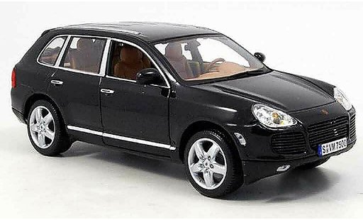 Porsche Cayenne Turbo S 1/18 Norev schwarz 2003 modellautos