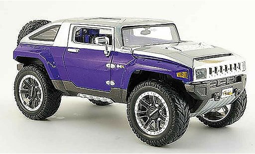 Hummer HX Concept 1/18 Maisto blau grau tuning modellautos
