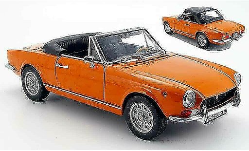Fiat 124 Limousine 1/18 Sun Star orange geoffnetes verdeck 1969 modellautos