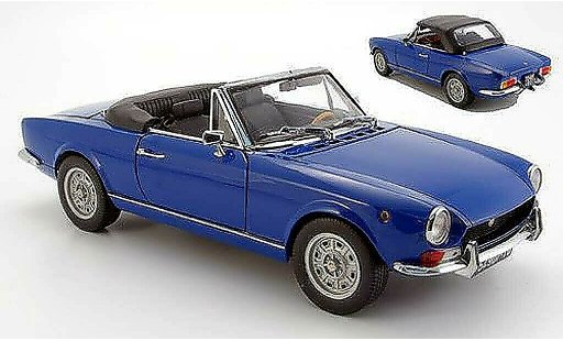 Fiat 124 Limousine 1/18 Sun Star blau geoffnetes verdeck 1969 modellautos