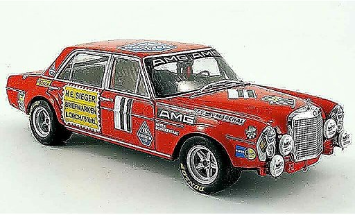 Mercedes 300 6.8 1/18 Minichamps amg no.11 24h paul ricard 1971 modellautos