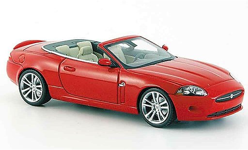 Jaguar XK Cabriolet 1/43 Minichamps Cabrio rot geoffnetes verdeck 2005 modellautos