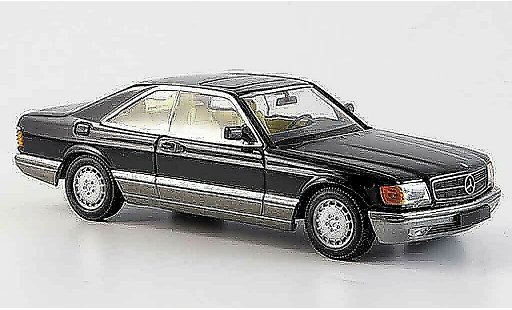 Mercedes 560 Coupe 1/43 Minichamps schwarz 1986 modellautos