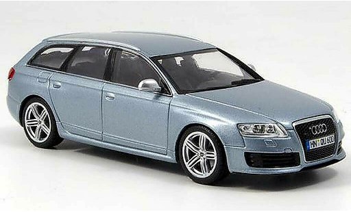 Audi RS6 avant 1/43 Minichamps grau blau 2008 modellautos