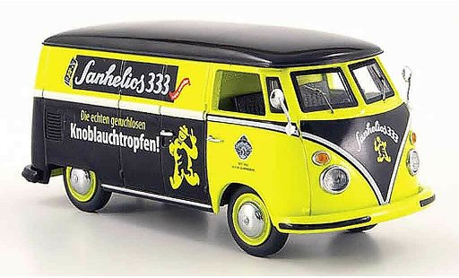 Volkswagen Combi Base 1/43 Schuco t 1 kasten sanhelios 333 gelb schwarz modellautos