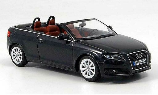 Audi A3 cabriolet 1/43 Minichamps Cabrio schwarz 2008 modellautos