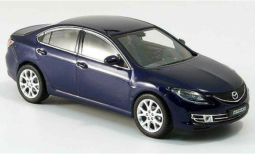 Mazda 6 Base 1/43 Norev Limousine blau 2007 modellautos