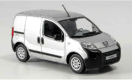 Peugeot Bipper Kasten 1/43 Norev grau metallisee 2007 modellautos
