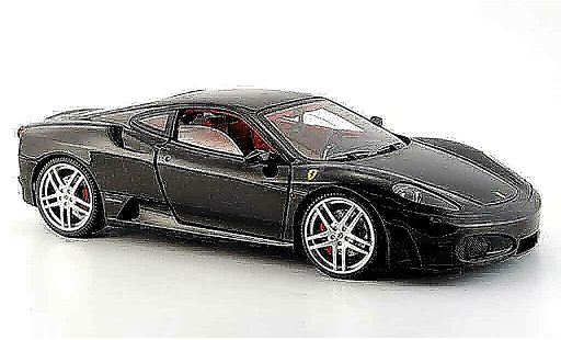 Ferrari F430 Coupe 1/18 Hot Wheels Elite schwarz avec interieur rot modellautos