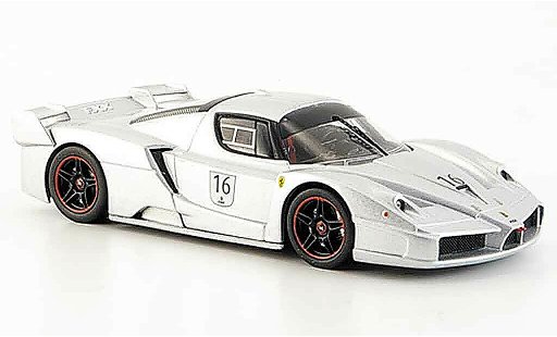 Ferrari Enzo FXX 1/43 Hot Wheels Elite no.16 grau metallisee nurburgring modellautos