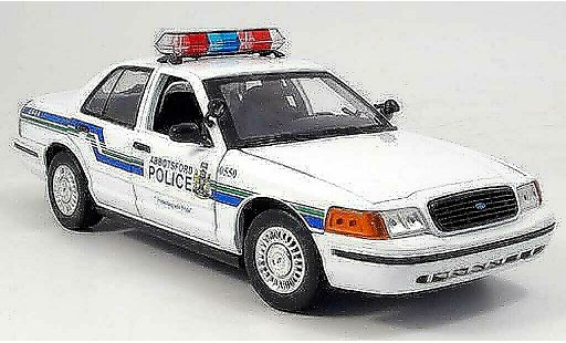 Ford Crown Police Interceptor 1/18 Motormax Victoria Polizei Abbots 2001 modellautos