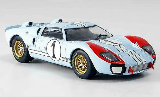 Ford GT40 Mk II 1/43 IXO GT 40 MKII No.1 Miles Hulme Zweiter Le Mans 1966 modellautos