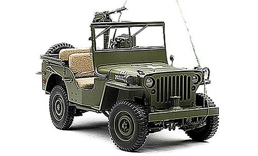 Jeep Willys Militaire 1/18 Autoart U.S. Army olivgr&Atilde;&frac14;n mit Accessoires modellautos