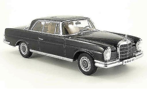 Mercedes 280 1968 1/18 Autoart se coupe schwarz modellautos