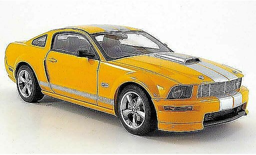 Shelby GT Base 1/18 Autoart orange avec bandes graus 2007 modellautos