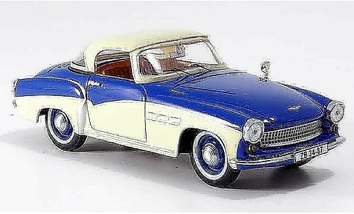 Wartburg 313 Base 1/43 IST Models Sport blau beige 1957 modellautos