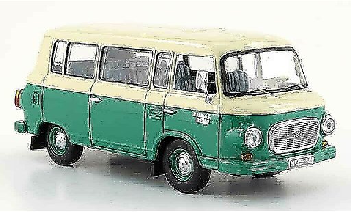 Barkas B 1000 minibus 1/43 IST Models gr&Atilde;&frac14;n beige 1965 modellautos