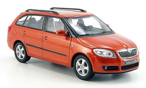 Skoda Fabia Combi 1/43 Abrex ii kombi orange modellautos